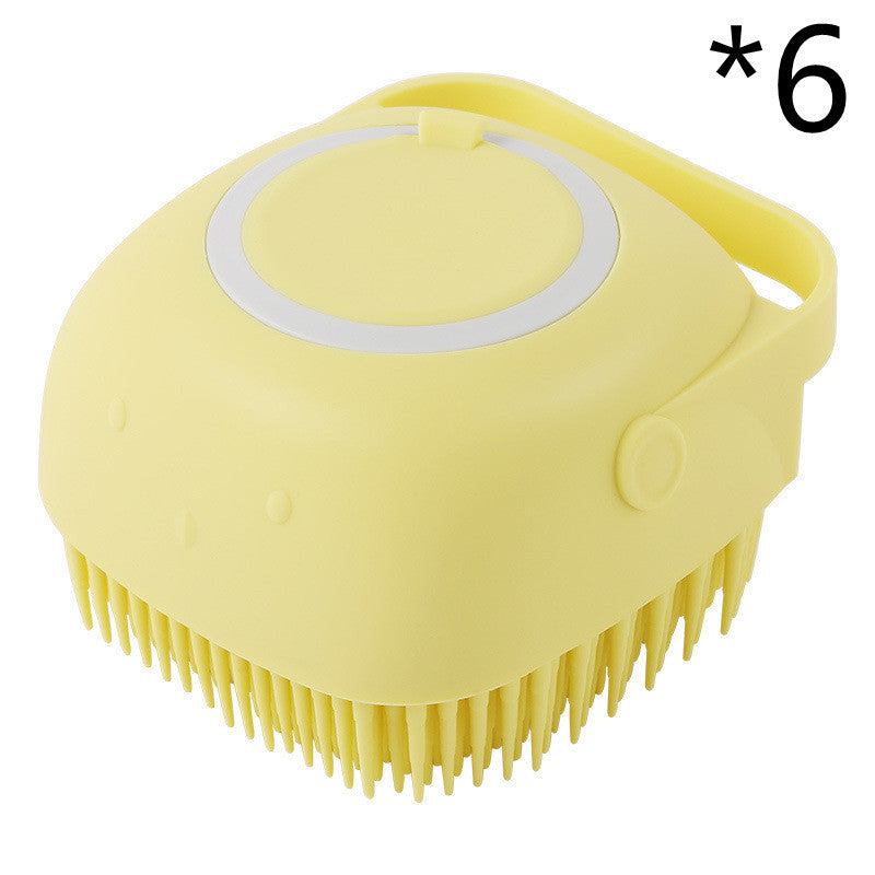 Cat bath massage shampoo comb for home grooming use.