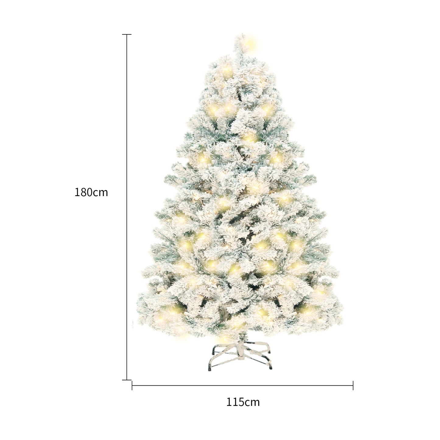 Lightweight artificial Christmas tree for festive displays.