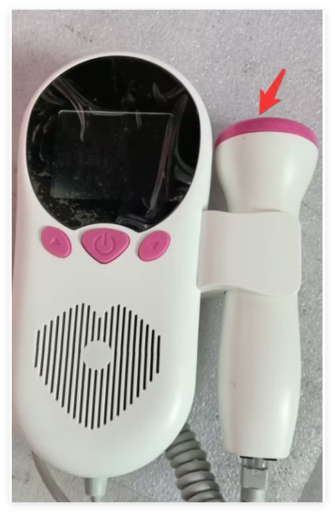 Medical-grade fetal doppler adapted for home pregnancy monitoring.