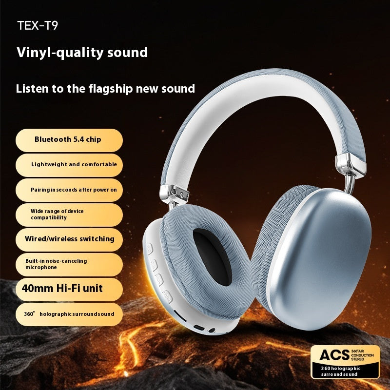 Head-mounted Bluetooth headset suitable for everyday use.