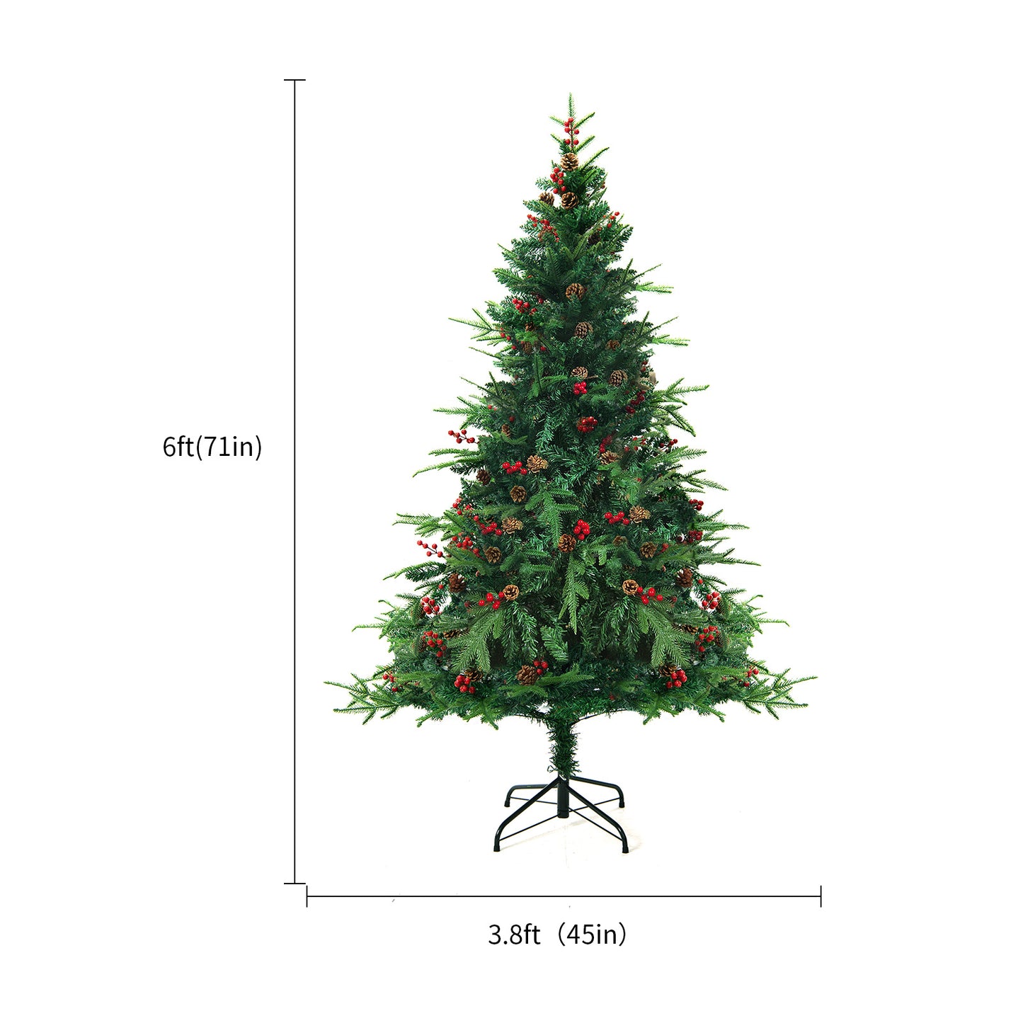 Artificial snow tree designed for Christmas celebrations.