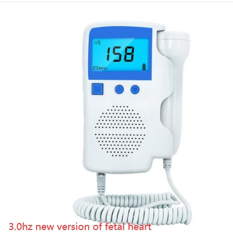 Fetal doppler detecting fetal heart rate at 12 weeks of pregnancy.