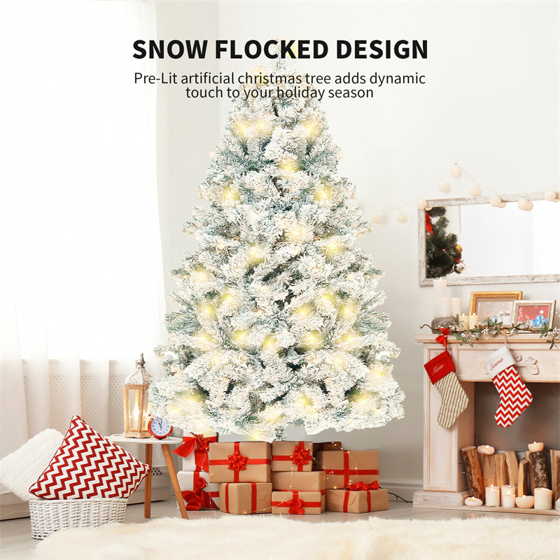PVC artificial snow tree designed for window decorations.