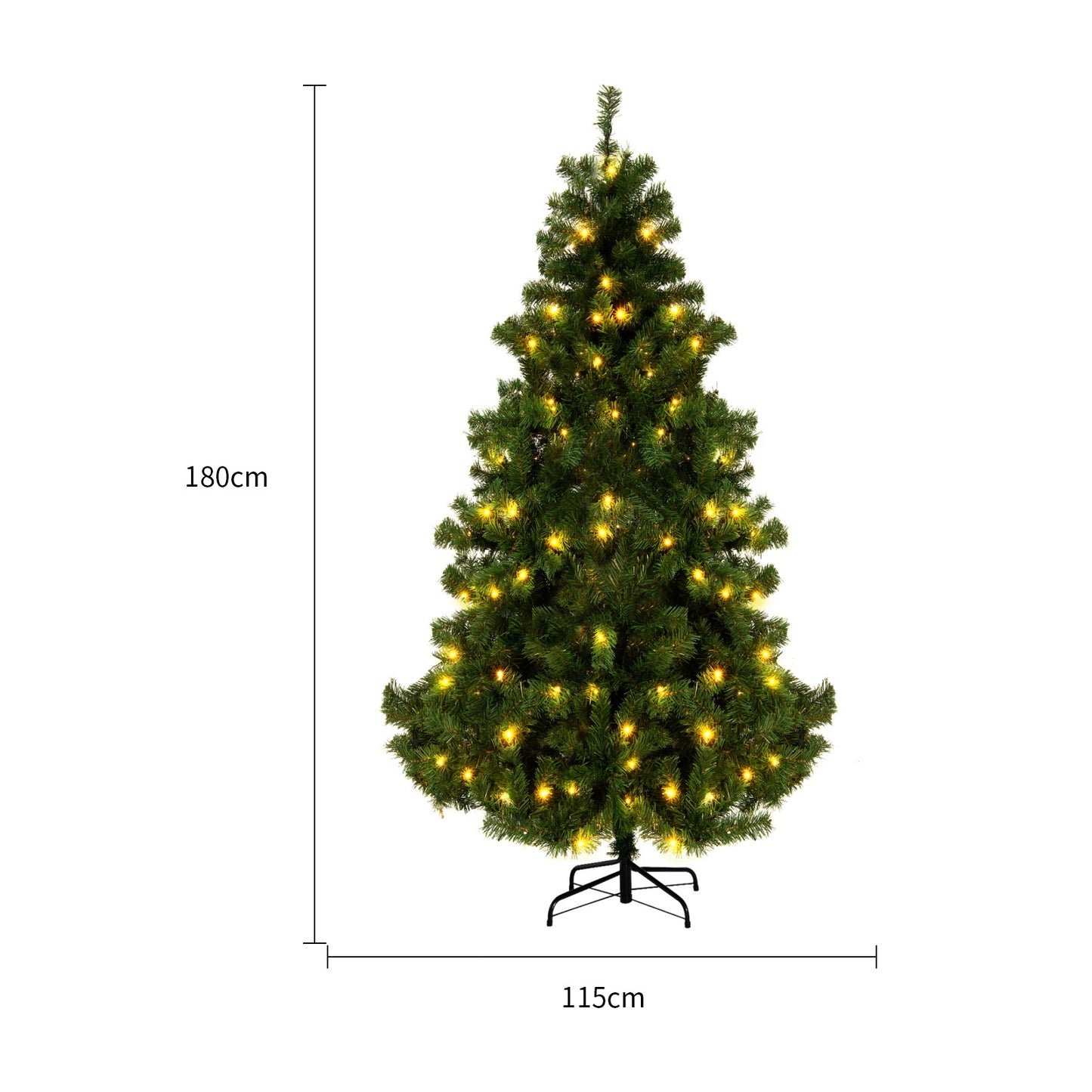 PVC Christmas tree ideal for mall or shop holiday décor.
