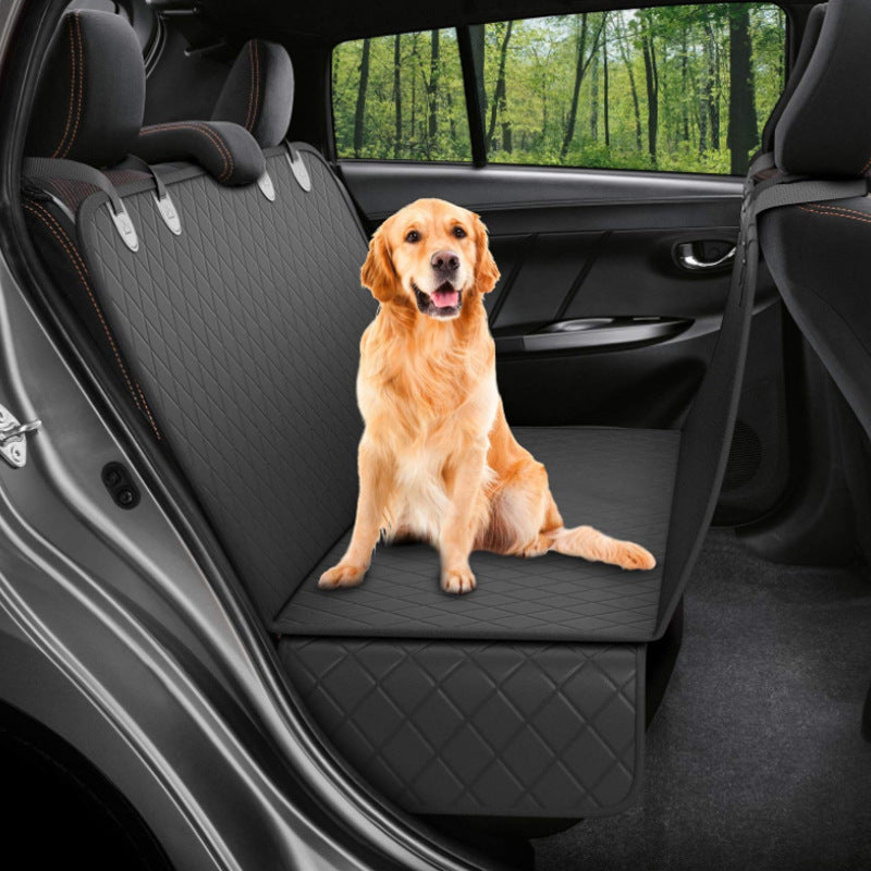 Waterproof dog hammock for cars, SUVs, and trucks.