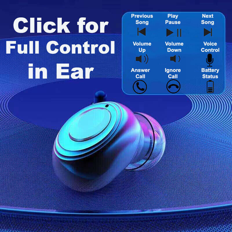 Waterproof Bluetooth 5.1 headphones ideal for gym and running.
