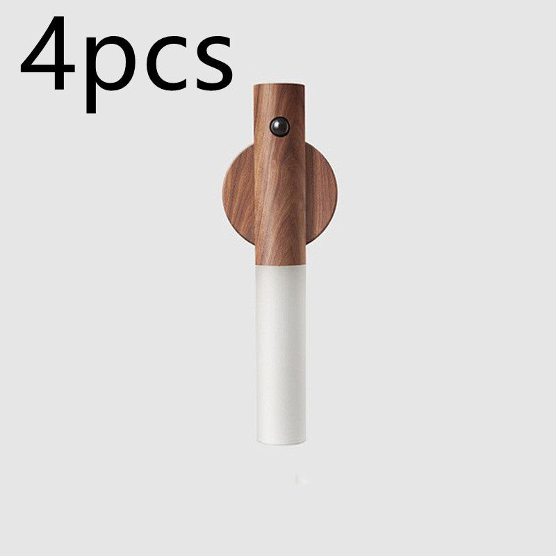 Wooden finish motion sensor night light for corridors.