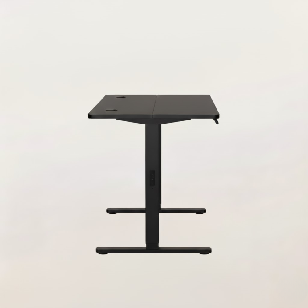 Ergonomic Standing Desk Black - Adjustable Height Electric Computer Table