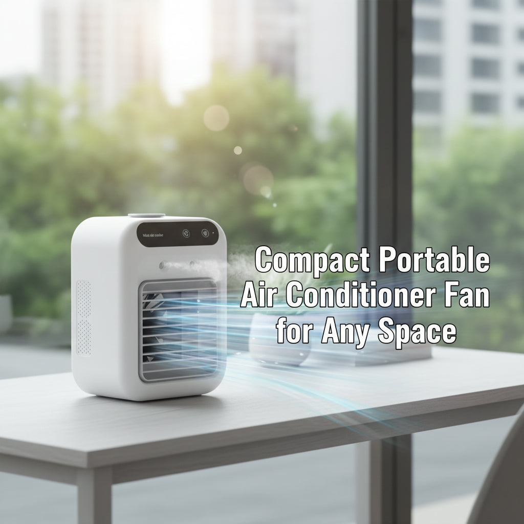 Compact Portable Air Conditioner Fan for Any Space