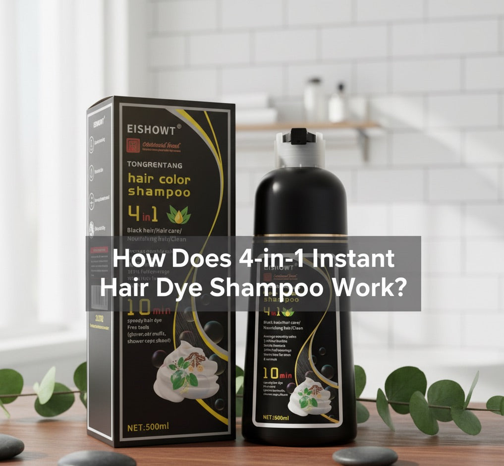 How Does 4-in-1 Instant Hair Dye Shampoo Work?