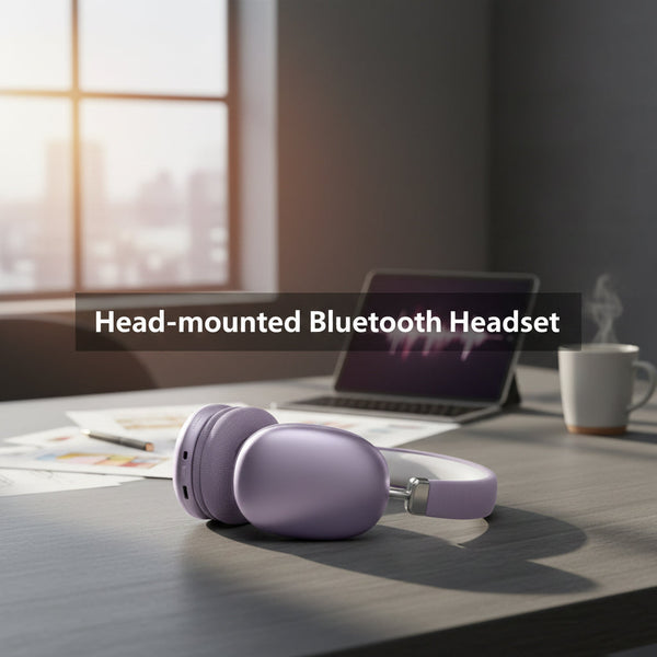 Premium Head-Mounted Bluetooth Headset for Clear Audio