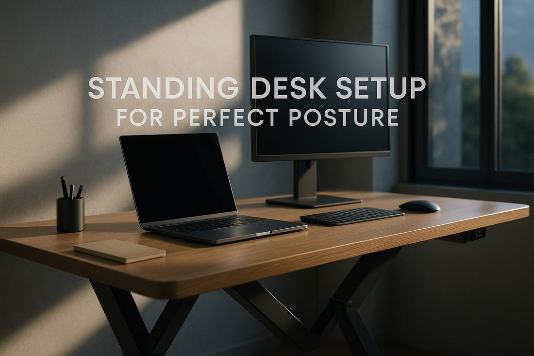 Standing Desk Setup for Perfect Posture by Worldstuff