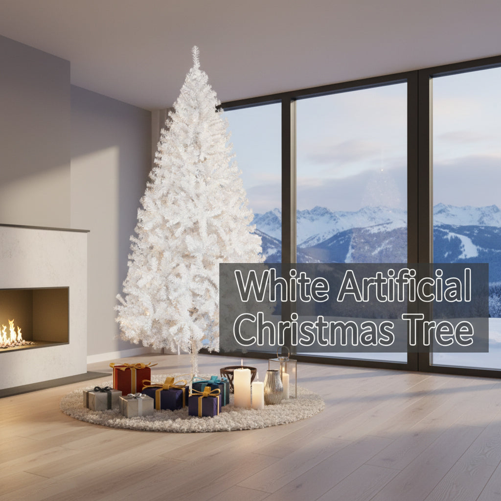 White Artificial Christmas Tree Ideas for Modern Homes