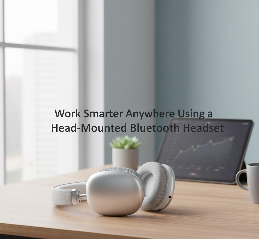 Work Smarter Anywhere Using a Head-Mounted Bluetooth Headset