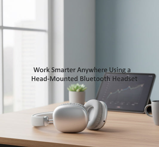 Work Smarter Anywhere Using a Head-Mounted Bluetooth Headset