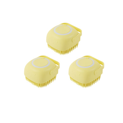 Silicone Dog & Cat Bath Brush – Grooming Massage Comb with Soft Bristles