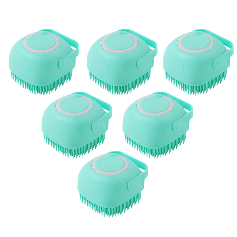 Silicone Dog & Cat Bath Brush – Grooming Massage Comb with Soft Bristles