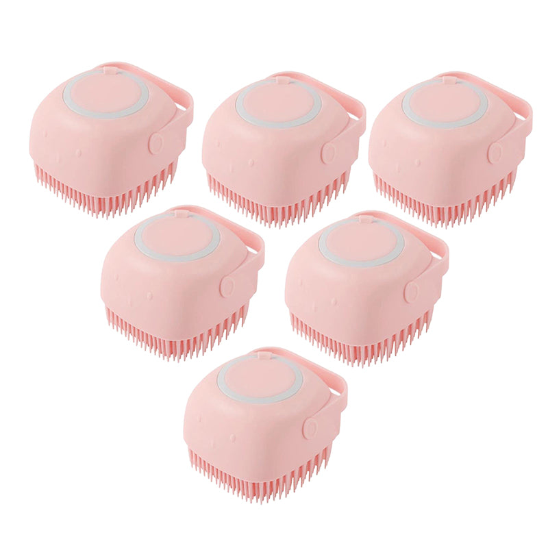 Silicone Dog & Cat Bath Brush – Grooming Massage Comb with Soft Bristles
