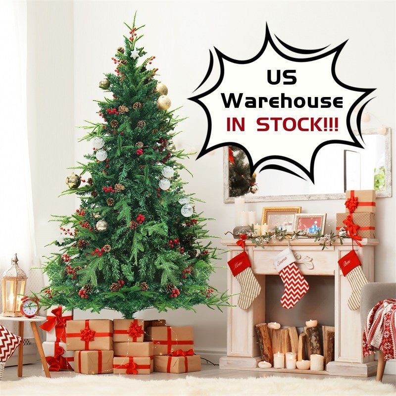 Artificial snow Christmas tree made of durable PVC material.