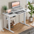 Ergonomic height adjustable desk designed for home office use.