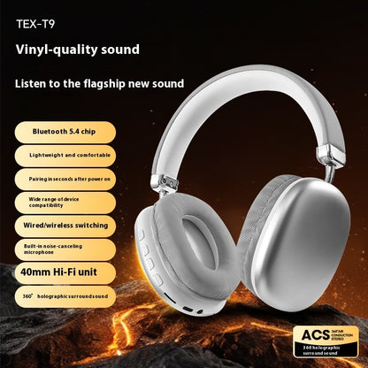Wireless Bluetooth headset providing high-quality stereo sound.