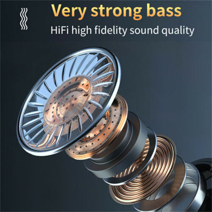 Compact true wireless Bluetooth 5.1 earphones with mic.