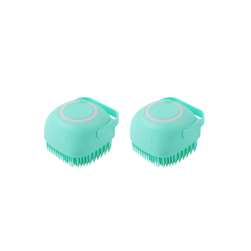 Silicone Dog & Cat Bath Brush – Grooming Massage Comb with Soft Bristles